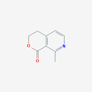 molecular formula C9H9NO2 B14653988 8-Methyl-3,4-dihydro-1H-pyrano[3,4-c]pyridin-1-one CAS No. 52199-36-7