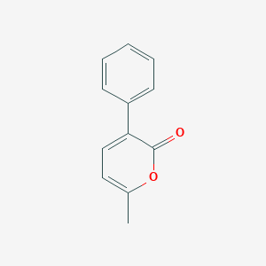 molecular formula C12H10O2 B14654012 2H-Pyran-2-one, 6-methyl-3-phenyl- CAS No. 53034-19-8