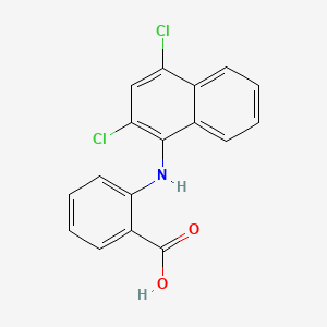 molecular formula C17H11Cl2NO2 B14654019 Benzoic acid, 2-((2,4-dichloro-1-naphthalenyl)amino)- CAS No. 51671-08-0