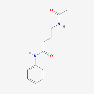molecular formula C12H16N2O2 B14654063 4-Acetamido-N-phenylbutanamide CAS No. 50841-22-0