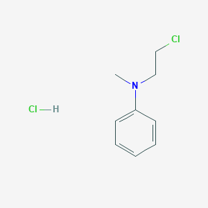 molecular formula C9H13Cl2N B14654075 N-(2-chloroethyl)-N-methylaniline;hydrochloride CAS No. 50663-71-3