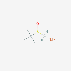 molecular formula C5H11LiOS B14654106 Lithium (2-methylpropane-2-sulfinyl)methanide CAS No. 52548-09-1