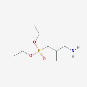 molecular formula C8H20NO3P B14654133 Diethyl (3-amino-2-methylpropyl)phosphonate CAS No. 53253-50-2