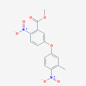 molecular formula C15H12N2O7 B14654191 Methyl 5-(3-methyl-4-nitrophenoxy)-2-nitrobenzoate CAS No. 51282-73-6