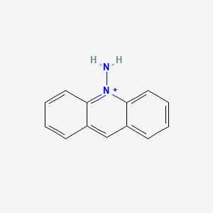 molecular formula C13H11N2+ B14654199 Acridinium, 10-amino- CAS No. 46405-76-9