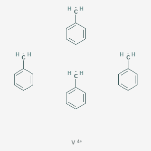 molecular formula C28H28V B14654331 Vanadium(4+) tetrakis(phenylmethanide) CAS No. 41328-40-9