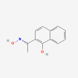 molecular formula C12H11NO2 B14654404 Ethanone, 1-(1-hydroxy-2-naphthalenyl)-, oxime CAS No. 51864-09-6