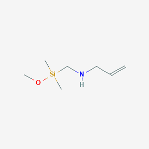 molecular formula C7H17NOSi B14654422 N-{[Methoxy(dimethyl)silyl]methyl}prop-2-en-1-amine CAS No. 53677-53-5