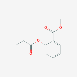 molecular formula C12H12O4 B14654430 Methyl 2-[(2-methylacryloyl)oxy]benzoate CAS No. 51780-11-1