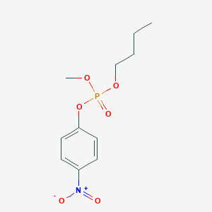 molecular formula C11H16NO6P B14654463 Butyl methyl 4-nitrophenyl phosphate CAS No. 42893-52-7