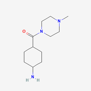 molecular formula C12H23N3O B1465448 trans-(4-Aminocyclohexyl)-(4-methylpiperazin-1-yl)-methanone CAS No. 2154664-07-8
