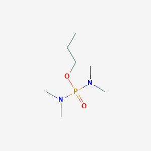 molecular formula C7H19N2O2P B14654500 Propyl N,N,N',N'-tetramethylphosphorodiamidate CAS No. 52604-85-0