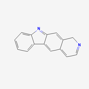 molecular formula C15H10N2 B14654504 1H-Pyrido[3,4-b]carbazole CAS No. 42319-08-4