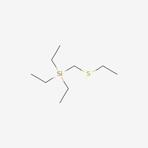 molecular formula C9H22SSi B14654563 Ethyl (triethylsilylmethyl) sulfide CAS No. 51042-03-6