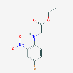 molecular formula C10H11BrN2O4 B1465460 2-[(4-溴-2-硝基苯基)氨基]乙酸乙酯 CAS No. 1179891-92-9
