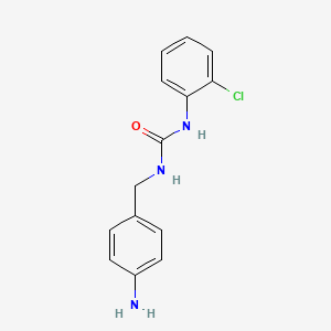 3-[(4-Aminophenyl)methyl]-1-(2-chlorophenyl)urea