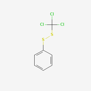 molecular formula C7H5Cl3S2 B14654610 Disulfide, phenyl trichloromethyl CAS No. 52739-92-1