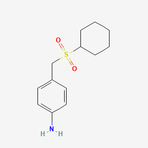 4-[(Cyclohexanesulfonyl)methyl]aniline