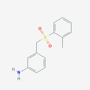 3-[(2-Methylbenzenesulfonyl)methyl]aniline