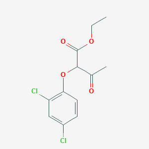 molecular formula C12H12Cl2O4 B14654638 Ethyl 2-(2,4-dichlorophenoxy)-3-oxobutanoate CAS No. 52043-38-6