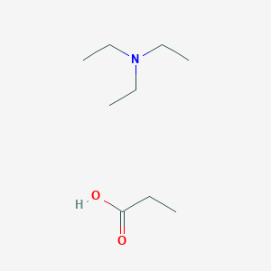 molecular formula C9H21NO2 B14654647 N,N-diethylethanamine;propanoic acid CAS No. 51009-80-4