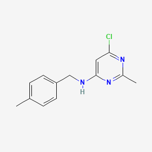 B1465467 6-chloro-2-methyl-N-(4-methylbenzyl)pyrimidin-4-amine CAS No. 1111698-12-4