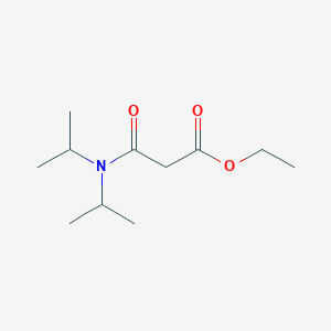 molecular formula C11H21NO3 B14654681 Ethyl 3-[di(propan-2-yl)amino]-3-oxopropanoate CAS No. 52053-72-2