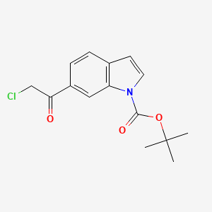 molecular formula C15H16ClNO3 B1465470 tert-Butyl 6-(2-chloroacetyl)-1H-indole-1-carboxylate CAS No. 582305-44-0
