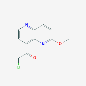 2-Chloro-1-(6-methoxy[1,5]naphthyridin-4-yl)-1-ethanone