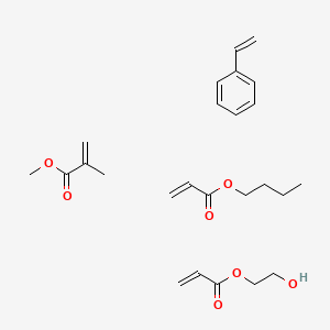 molecular formula C25H36O7 B14654766 Butyl prop-2-enoate;2-hydroxyethyl prop-2-enoate;methyl 2-methylprop-2-enoate;styrene CAS No. 42767-92-0