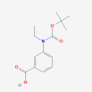3-[(tert-Butoxycarbonyl)(ethyl)amino]benzoic acid