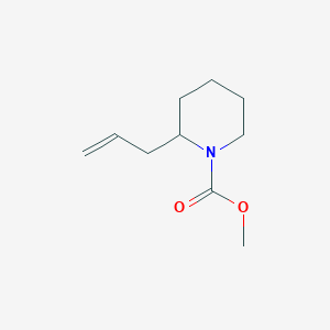 molecular formula C10H17NO2 B146548 Methyl 2-allylpiperidine-1-carboxylate CAS No. 133127-73-8