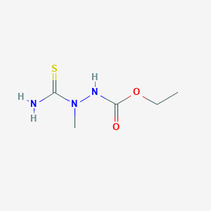 molecular formula C5H11N3O2S B14654824 Ethyl 2-carbamothioyl-2-methylhydrazine-1-carboxylate CAS No. 53065-42-2