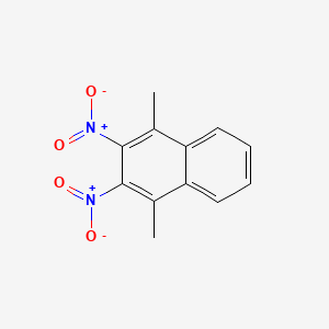 molecular formula C12H10N2O4 B14654827 1,4-Dimethyl-2,3-dinitronaphthalene CAS No. 41099-37-0