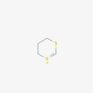 molecular formula C4H7S2+ B14654842 4H-1,3-Dithiin-1-ium, 5,6-dihydro- CAS No. 45411-69-6