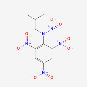 molecular formula C10H11N5O8 B14654857 N-(2-Methylpropyl)-N-(2,4,6-trinitrophenyl)nitramide CAS No. 51715-72-1