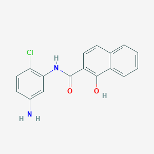 molecular formula C17H13ClN2O2 B14654869 N-(5-Amino-2-chlorophenyl)-1-hydroxynaphthalene-2-carboxamide CAS No. 53411-20-4