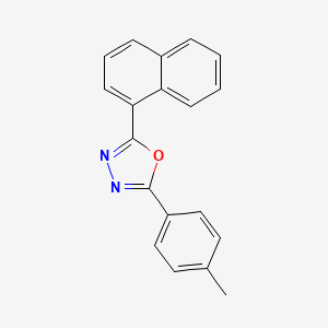 molecular formula C19H14N2O B14654877 2-(4-Methylphenyl)-5-naphthalen-1-yl-1,3,4-oxadiazole CAS No. 52596-88-0