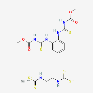 molecular formula C16H20MnN6O4S6 B14654951 Duosan CAS No. 52623-88-8
