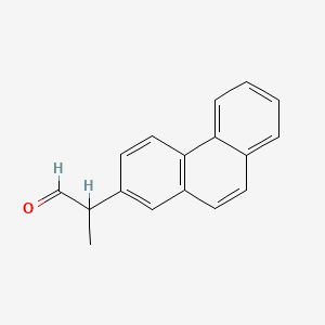 molecular formula C17H14O B14654955 alpha-Methyl-2-phenanthreneacetaldehyde CAS No. 40452-15-1