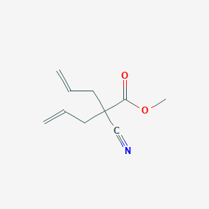 molecular formula C10H13NO2 B14654959 Methyl 2-cyano-2-(prop-2-en-1-yl)pent-4-enoate CAS No. 42550-76-5