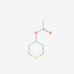 molecular formula C7H12O2S B14654964 Thian-4-yl acetate CAS No. 40697-32-3