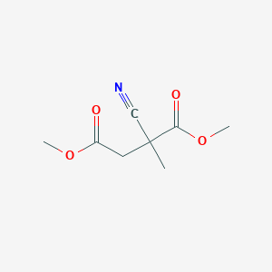molecular formula C8H11NO4 B14654976 Dimethyl 2-cyano-2-methylbutanedioate CAS No. 52003-39-1