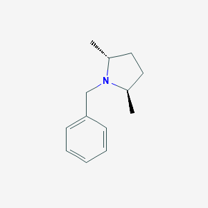 molecular formula C13H19N B014655 (2R,5R)-1-Benzyl-2,5-dimethylpyrrolidine CAS No. 119008-53-6