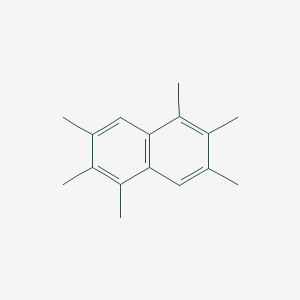 molecular formula C16H20 B14655014 1,2,3,5,6,7-Hexamethylnaphthalene CAS No. 51958-57-7