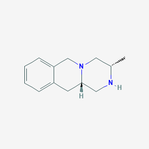 molecular formula C13H18N2 B1465502 (3S,11AS)-3-methyl-1,3,4,6,11,11a-hexahydro-2H-pyrazino[1,2-b]isoquinoline CAS No. 1391432-43-1