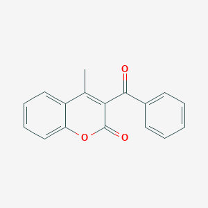molecular formula C17H12O3 B14655047 3-Benzoyl-4-methyl-2H-1-benzopyran-2-one CAS No. 51126-50-2