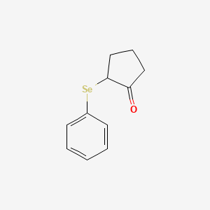 molecular formula C11H12OSe B14655055 Cyclopentanone, 2-(phenylseleno)- CAS No. 50984-17-3