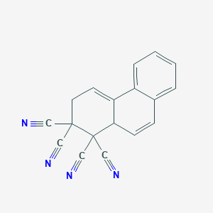 molecular formula C18H10N4 B14655059 1,1,2,2-Phenanthrenetetracarbonitrile, 3,10a-dihydro- CAS No. 51958-62-4