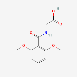 molecular formula C11H13NO5 B14655173 Glycine, N-(2,6-dimethoxybenzoyl)- CAS No. 51579-21-6
